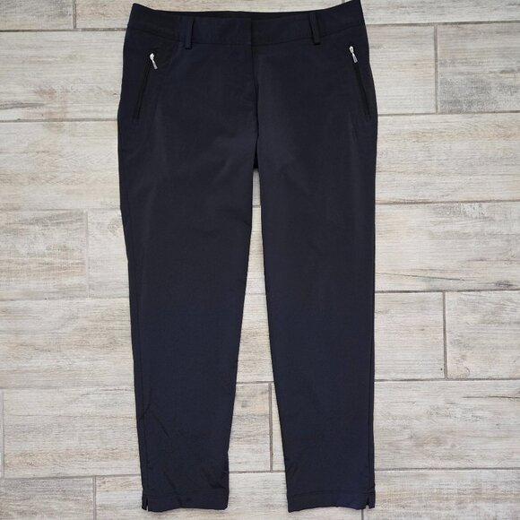 Adidas Women Golf Pant Performance Stretch Windbreaker Style Activewear 14 - Picture 1 of 7